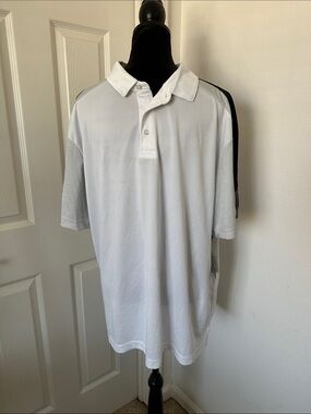 Hogan White Polo with Light Gray & Black Trim